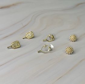 Pickle Ball Earrings Set Of 3
